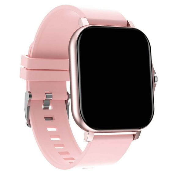Smart Watch with Stainless Steel Strap - Bluetooth Calling, Multi-Language Support,Fitness Tracking,IP67 Waterproof,Gift for Friends,Family(1.7Inch Screen)（Pink）