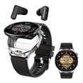 thumbnail image 1 of Smart Watch & TWS Earbuds 2-in-1: 1.43" AMOLED, Music/Calls, Sleep/Calorie Tracker, IP67 Waterproof, iOS/Android Compatible, 1 of 11
