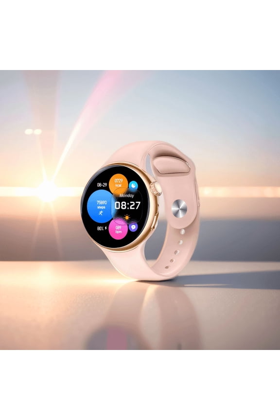 Smart Watch, Wireless Calling (Answer/Make Calls), 1.46-inch Big Colorful Screen Customizable Watch Faces, 100 Modes, Fitness Tracker, Wireless Charger