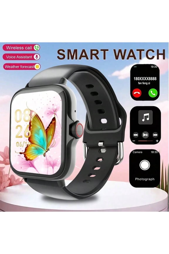 Smart Watch, Wireless Calling /Dial, Multi -Sport Mode, Calling Reminder And Rejection, SMS Reminder, Custom Wallpaper,Holiday Gifts, Birthday Gifts