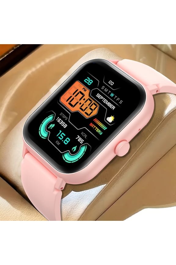 Smart Watch, Wireless Calling/dial, Multi -Sport Mode, Calling Reminder And Rejection, SMS Reminder, Information Reminder, Sports Watches, Change Wallpaper, Fitness Monitoring, for iPhone/Andriod