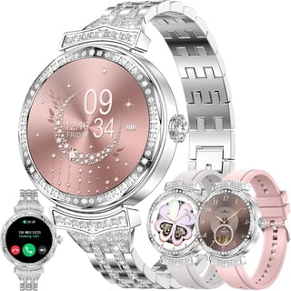 Smart Watch for Women, 1.32" HD Touchscreen, Bluetooth Calling (Answer/Make Calls), 10-Day Standby, IP68 Waterproof, Fitness Tracker Compatible with Android & iPhone(3 Strap)