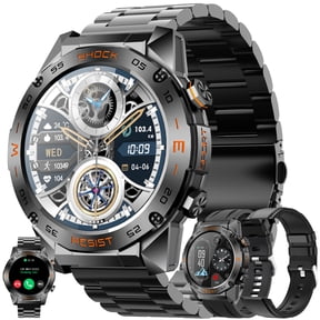 Smart Watch for Women, 1.46" HD Touchscreen, Bluetooth Calling (Answer/Make Calls), 10-Day Standby, IP68 Waterproof, Fitness Tracker Compatible with Android & iPhone – Perfect Gift for Her(3 Strap)