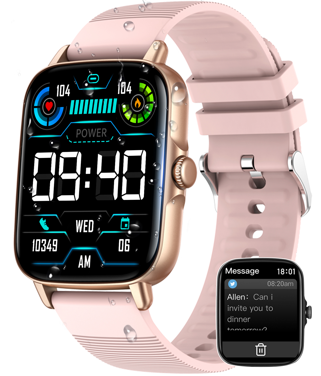 YAMAY Fitness Tracker, Fitness Watch Heart Rate Sleep Monitor Activity