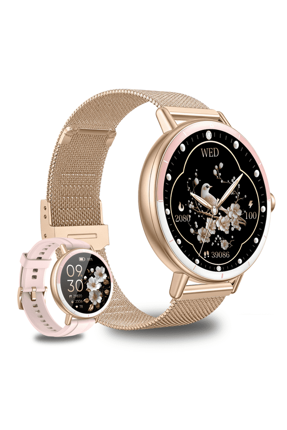 Smart Watch for Women Android/iPhone Devices, IP68 Waterproof Fitness Tracker with Bluetooth Answer/Make Calls, Activity Pedometer/100+ Sports Modes, Perfect Gift