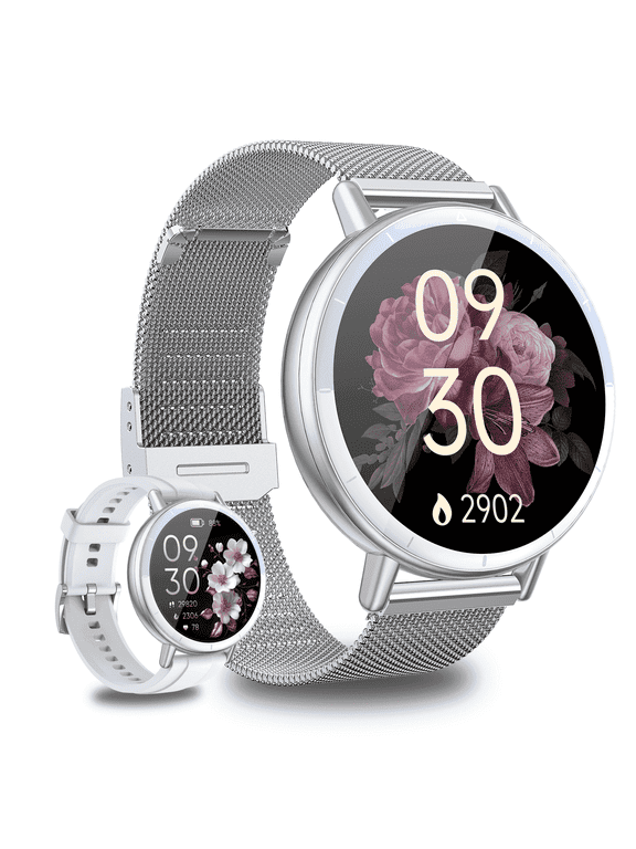 Smart Watch for Women Android/iPhone Devices, IP68 Waterproof Fitness Tracker with Bluetooth Answer/Make Calls, Activity Pedometer/100+ Sports Modes, Perfect Gift