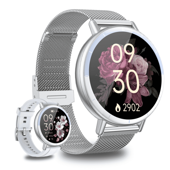 Smart Watch for Women Android/iPhone Devices, IP68 Waterproof Fitness Tracker with Bluetooth Answer/Make Calls, Activity Pedometer/100+ Sports Modes, Perfect Gift