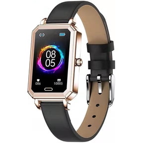 Smart Watch for Women Smartwatch for Android iOS Phones with 1.1'' Screen,Distance, Weather,Pedometer, IP68 Waterproof Fitness Tracker Multiple Sports Modes,Black
