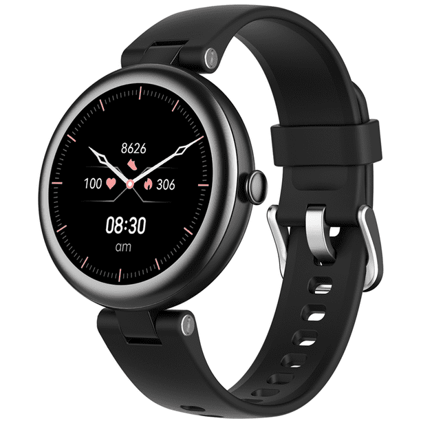 Smart Watch for Women Waterproof Black, Small, Round Women