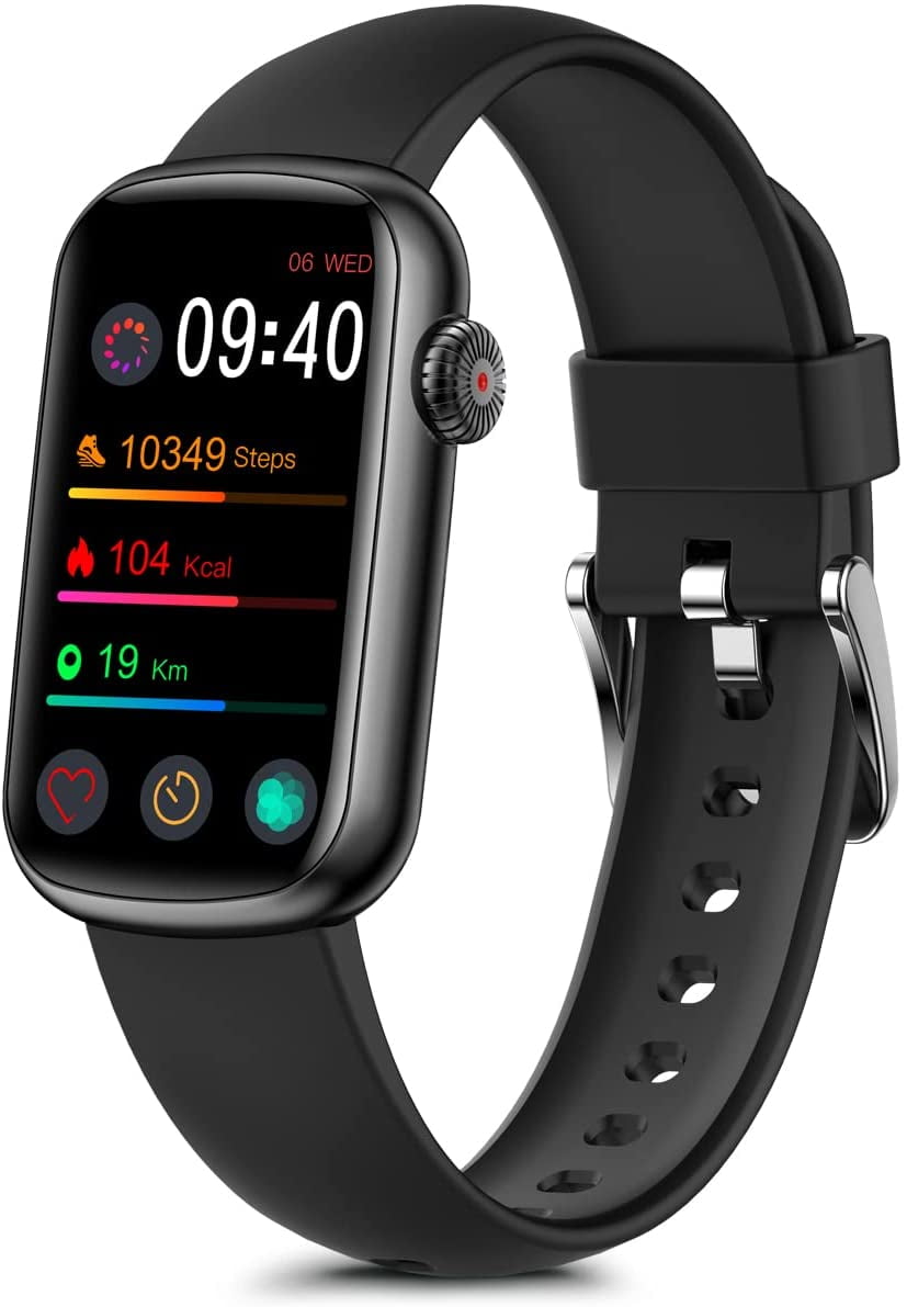 Smart Watch for Android and iOS, Smart watch with 1.47 HD color screen,  Bluetooth, Black 