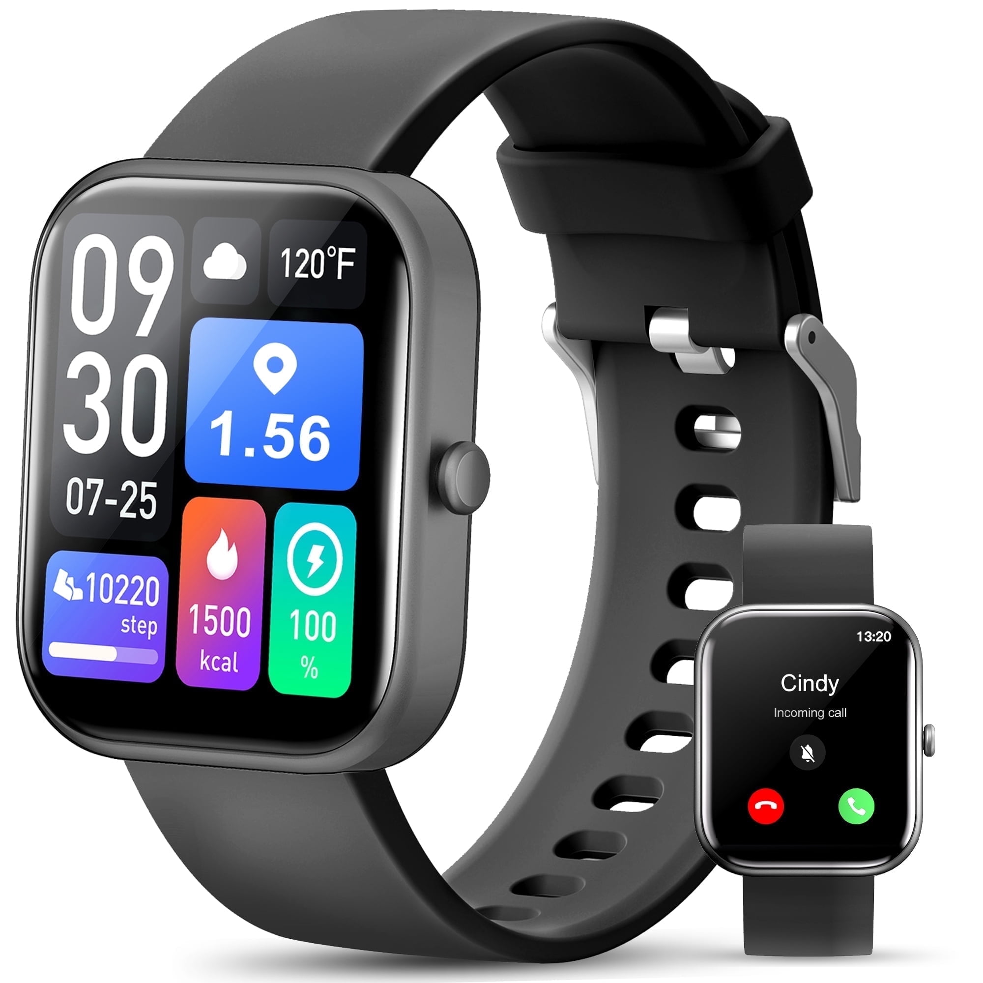 GTS5 Smart Watch IP68 Waterproof Bluetooth Call Compatible with Android iPhone Walmart