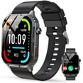 thumbnail image 1 of Posrue H5 Smart Watch with Bluetooth Call, IP68 Waterproof Fitness Tracker for Women and Men, Black, 1 of 10