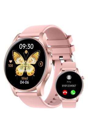 Smart Watch for Android and iPhone, TIGRADE Answer/Make Call Smartwatch for Men Women Waterproof, 100+ Sport Modes, Fitness Activity Tracker, Pink