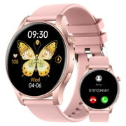 Smart Watch for Android and iPhone, TIGRADE Answer/Make Call Smartwatch for Men Women Waterproof, 100+ Sport Modes, Fitness Activity Tracker, Pink