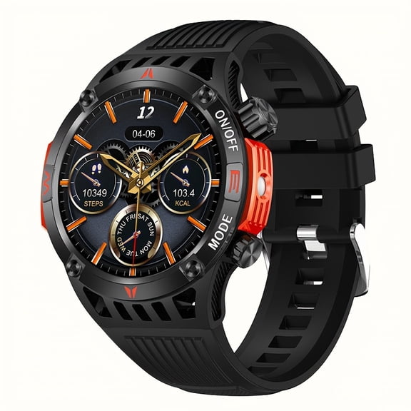 Smart Watch for Android iOS - 1.46" HD IPS Touch Screen, Make/Answer Calls, AI Voice, HR/Health Monitor, 100+ Sports Modes