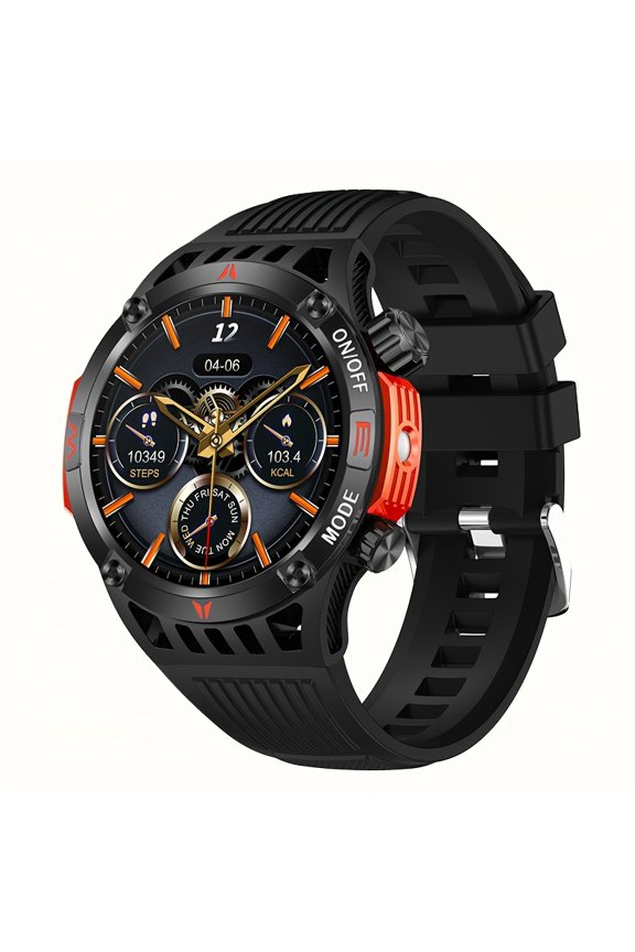 Smart Watch for Android iOS - 1.46" HD IPS Touch Screen, Make/Answer Calls, AI Voice, HR/Health Monitor, 100+ Sports Modes