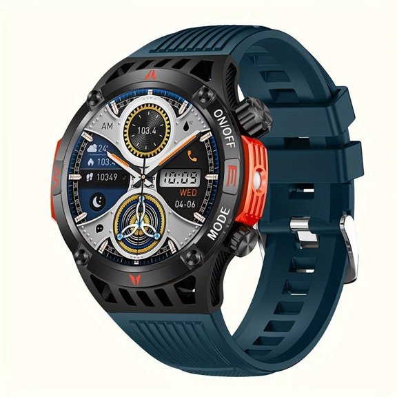 Smart Watch for Android iOS - 1.46" HD IPS Touch Screen, Make/Answer Calls, AI Voice, HR/Health Monitor, 100+ Sports Modes