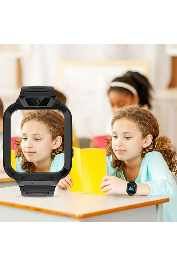 Smart Watch for Kids, IP67 Waterproof Kids Watch for Ages 4-12 - Includes 2 Way Call, Games, Camera, Alarm, Music Children's Smart Watch Gift, Black