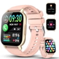 thumbnail image 1 of Smart Watch for Women Android IOS with Bluetooth Call, 1.85" Touch Screen 112+ Sport Modes Fitness Tracker, IP68 Waterproof Smartwatch, Gift Idea, Pink, 1 of 7