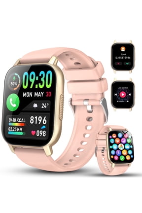 Smart Watch for Women Android IOS with Bluetooth Call, 1.85" Touch Screen 112+ Sport Modes Fitness Tracker, IP68 Waterproof Smartwatch, Gift Idea, Pink