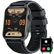 Cyberdyer EW1 Smart Watch for 1.96 Big Screen Fitness Tracker Watch Waterproof Rugged Outdoor Smartwatch, 1pc, Black