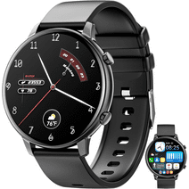 Smart Watch for Men Women 1.39 Inch Touch Screen Fitness Watch with Sports Tracker, Sports Smart Watch for Android Ios (Black)