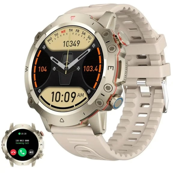 Smart Watch for Men Women, 1.53" Rugged Fitness Tracker for Android iPhone (Answer/Make Call)