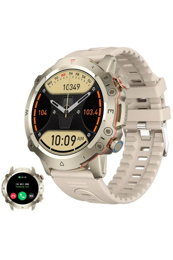 Smart Watch for Men Women, 1.53" Rugged Fitness Tracker for Android iPhone (Answer/Make Call)