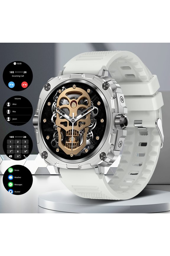 Smart Watch for Men & Women, Wireless Call/Dial, 1.43" HD Touch Screen, Multi-Sport Mode, Call/Message/APP Reminders, Compatible with iPhone/Android
