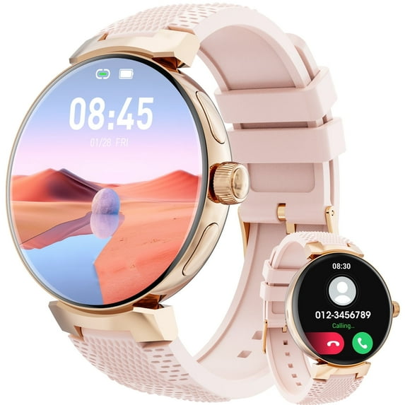 Smart Watch for Women, 1.32" Full Touch Screen (pink)