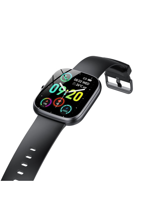 Smart Watch for Women Men, Smartwatch for Android and IPhone with 130+ Sports Modes, Fitness Trackers with Bluetooth Call / IP68 Waterproof,Black
