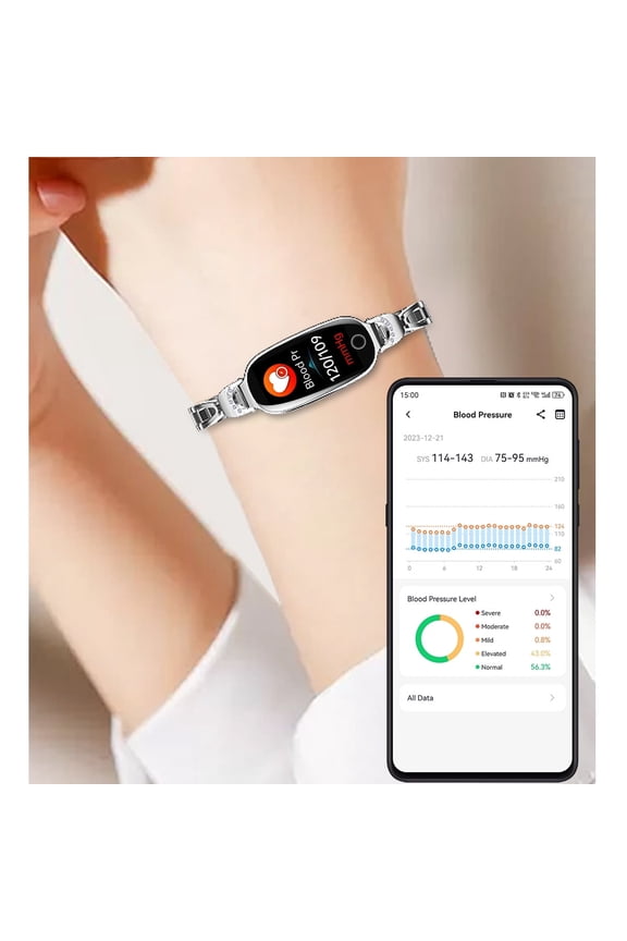 Smart Watch for Women with Fitness & Sleep Tracker，Silver