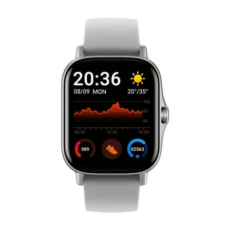 Smart Watch for iPhone, Fitness Tracker with Message/Call Alerts, Sports Modes, Pedometer, Distance, Calories, Multiple Watch Faces, Unisex