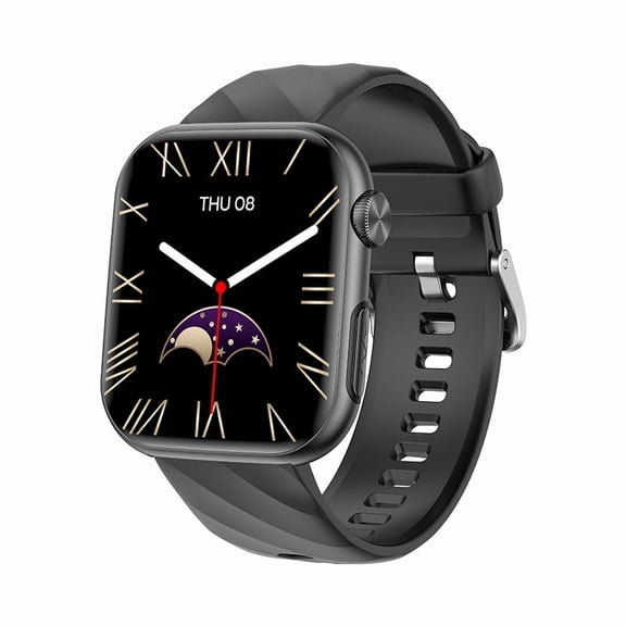Smart Watch with 1.97" Large AMOLED Screen, BT Call Heart Rate Tracking Unisex Health Watch