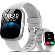 Smart Watch Fits for Android and IPhone, Smartwatch for Women Men with Alexa Built-in, 1.83" HD Touchscreen Fitness Tracker 120 Plus Sports Mode, Smart Watch with Bluetooth Call, IP68, for Gift Grey