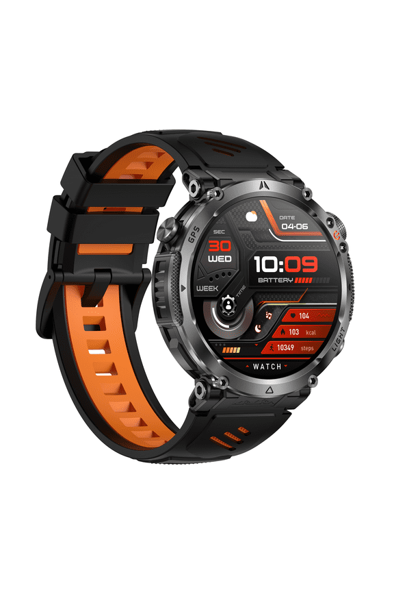Smart Watch with GPS, Compass & LED Flashlight, 1.7 Touch Screen, Long Battery Life, 3ATM Water Resistant