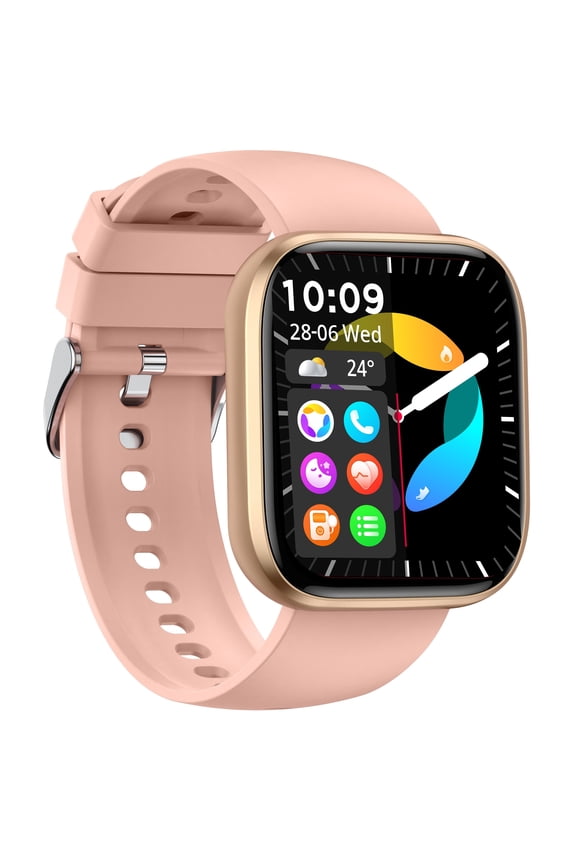 Smart Watch with Games, Body Temp & Sleep Monitor, Wireless Call, 100+ Sports Modes, AI Voice, Compatible with Android/iPhone