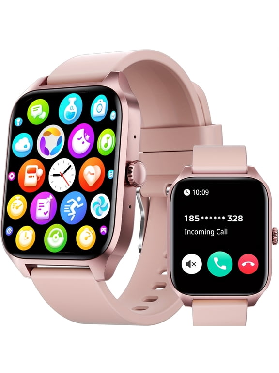 Smart Watch with Wireless Call & Sleep Monitor, 100+ Sports Modes Fitness Tracker, AI Voice & Calculator for Android iPhone