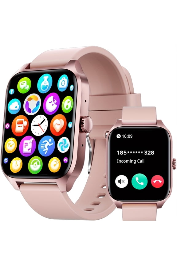 Smart Watch with Wireless Call & Sleep Monitor, 100+ Sports Modes Fitness Tracker, AI Voice & Calculator for Android iPhone