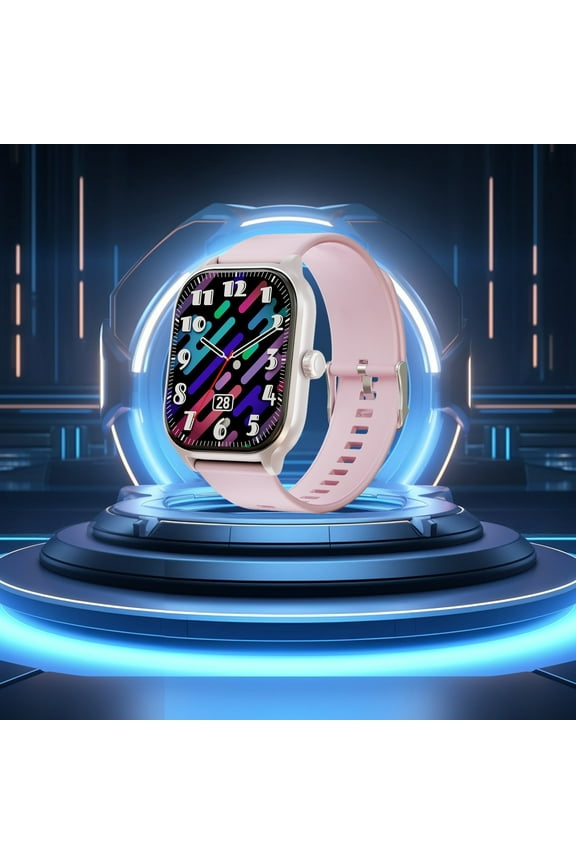 Smart Watch for women men(Answer/Make Calls)2.01”,Smart Watches for iOS and Android Phones Waterproof Smartwatch Fitness Watch with Heart Rates Sleep Monitor Steps Calories Counter (Black)
