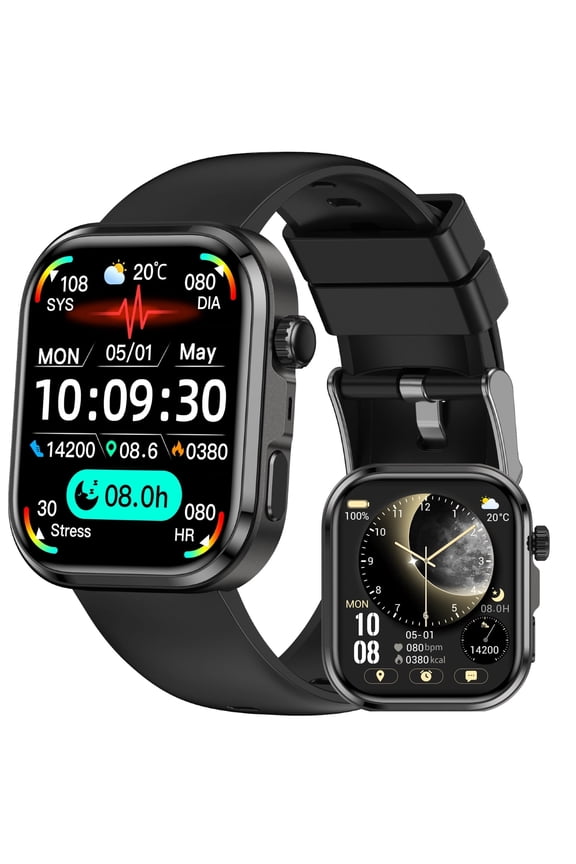 Smart Watches for Men Women, 1.83" HD Touchscreen Fitness Tracker with Bluetooth Calls, IP68 Waterproof, 120+ Sport Modes, smartwatch for iPhone Android iOS