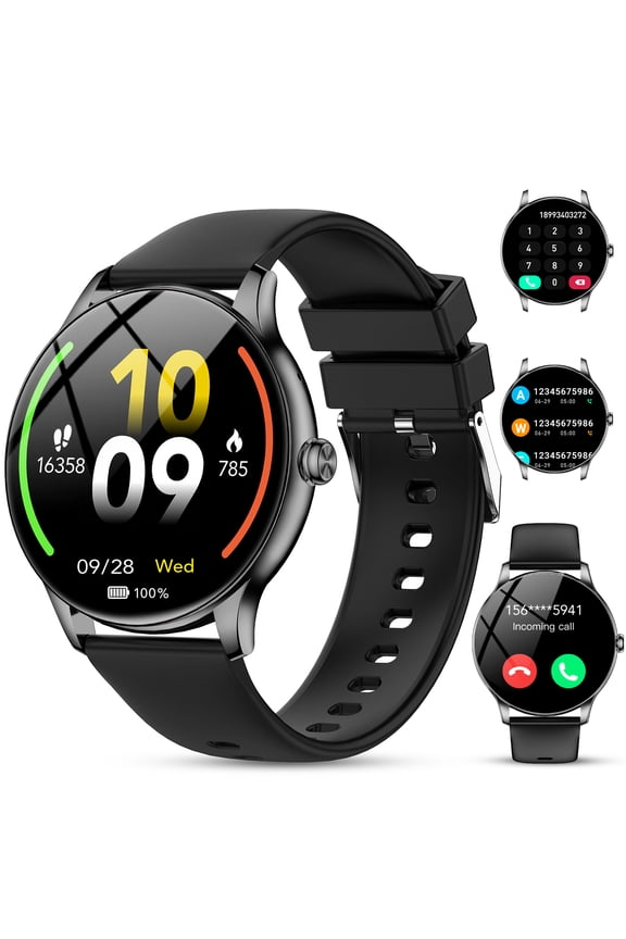 Smart Watches for Men Women, 1.39-inch HD Smartwatch Compatible for iPhone Android, IP68 Waterproof Fitness Tracker with Bluetooth 5.4 Call(Answer/Make Calls), 30 Day Battery Life, 140+ Sport Modes
