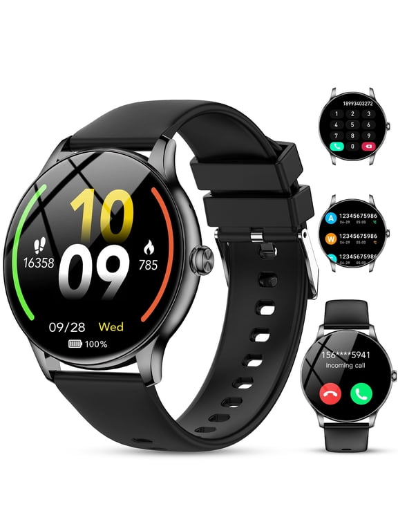 Smart Watches for Men Women, 1.39-inch HD Smartwatch Compatible for iPhone Android, IP68 Waterproof Fitness Tracker with Bluetooth 5.4 Call(Answer/Make Calls), 30 Day Battery Life, 140+ Sport Modes