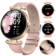 thumbnail image 1 of Smart Watches for Women, 1.2'' AMOLED Ultra-Clear Screen Fitness Trackers with Bluetooth Call (Answer/Make), 100+ Sports Mode, IP68 Waterproof Women Smart Watch for Android IOS, 1 of 8