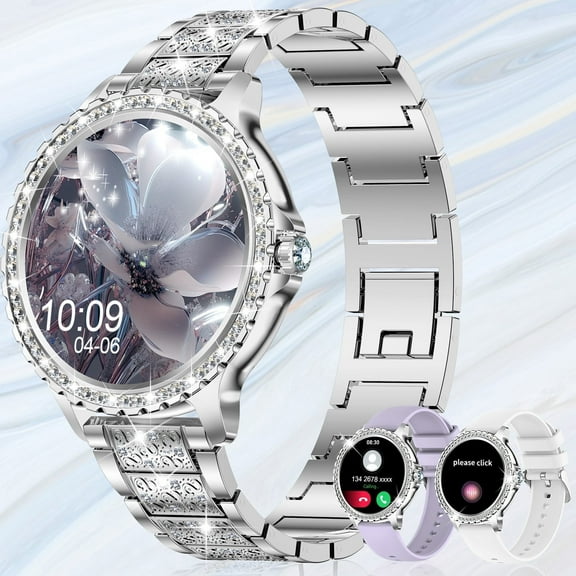 Vosoirsi Women's Smartwatch, 1.57'' Bluetooth Fitness Watch, Waterproof, Heart Rate & Sleep Monitoring for Android/iOS