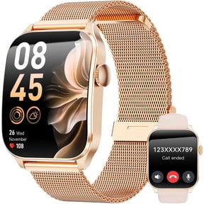 Smart Watches for Women, 2026 New AI Smartwatch Fits for Android & Iphone Devices, 1.93" AMOLED Fitness Watch, Smartwatch with Bluetooth Call/Message Reminder/120 Sport Models, Ideal Gift, Gold