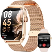 Smart Watches for Women, 2026 New AI Smartwatch Fits for Android & Iphone Devices, 1.93 AMOLED Fitness Watch, Smartwatch with Bluetooth Call/Message Reminder/120 Sport Models, Ideal Gift, Gold
