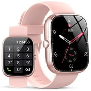 Smart Watches Fits for Women Smartwatch for Android Phones/iPhone Compatible Fitness Tracker with 100+ Sports Modes 1.91 Womens Watch with Calls and Messages Female Cycle for Gift