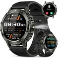 thumbnail image 1 of Tikland Smart Watch for Men Answer/Make Call for Android iPhone, 1.39" AMOLED HD Screen Mens Luxury Watch 114 Sports Modes, 400mAh Rugged Smartwatch Pedometer, 1 of 7