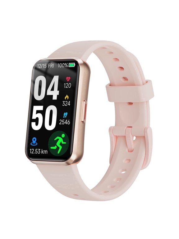 1.47" Fitness Tracker Smartwatch for Women Men with Multiple Sport Modes Step Counter Bluetooth Calls (Make/Answer) IP68 Waterproof, Fitness Tracker Compatible with Android/iOS, for Gifts, Pink